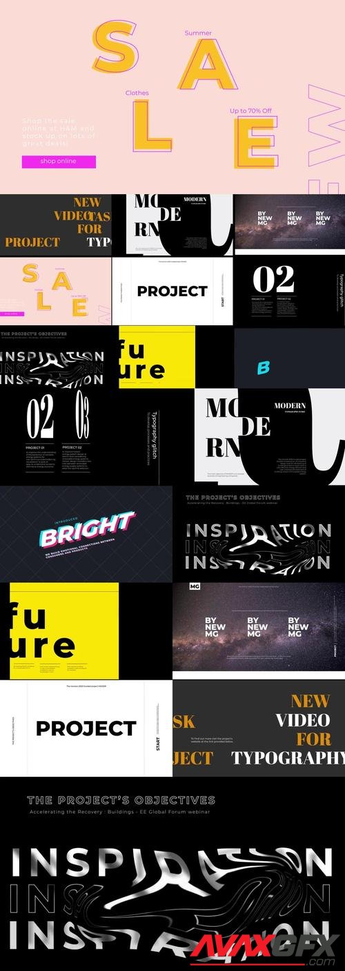 MotionArray – Bright Typography Glitch 756857