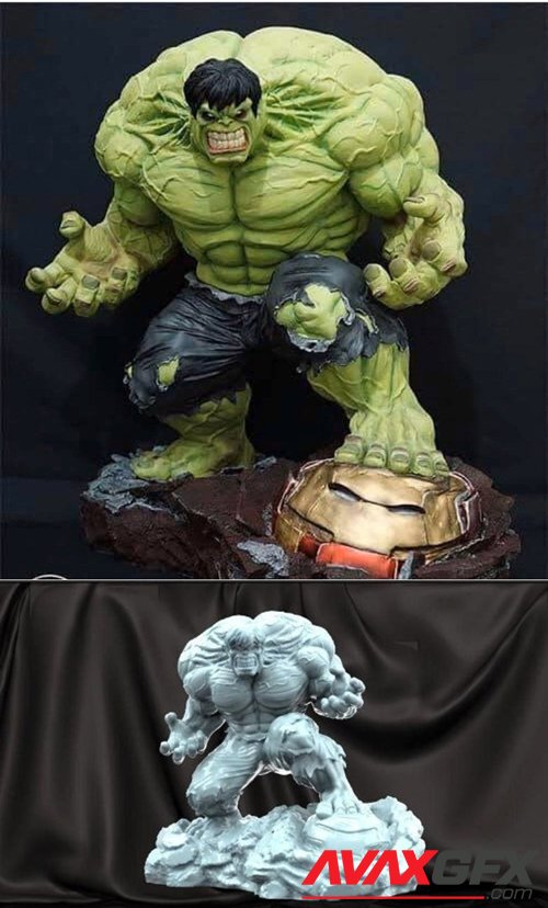 Hulk smashed – 3D Printable STL