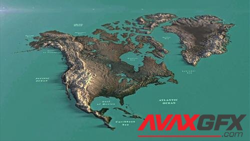 MotionArray – North America Map 989648