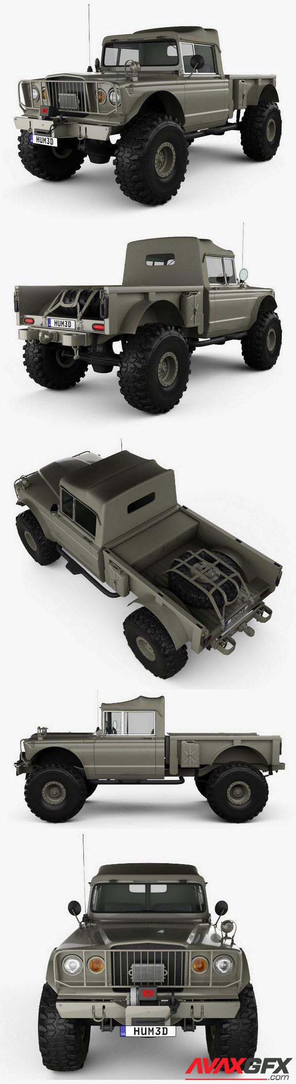 Jeep Kaiser M715 Olive Drab Ogre 1967