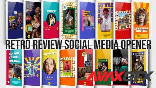 MotionArray – Retro Review Social Media Opener 1004129