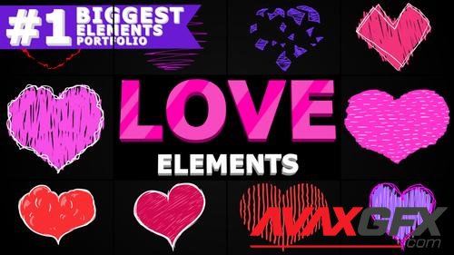 MotionArray – Cartoon Love Elements 419091