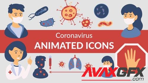 MotionArray – Virus Icons 556342