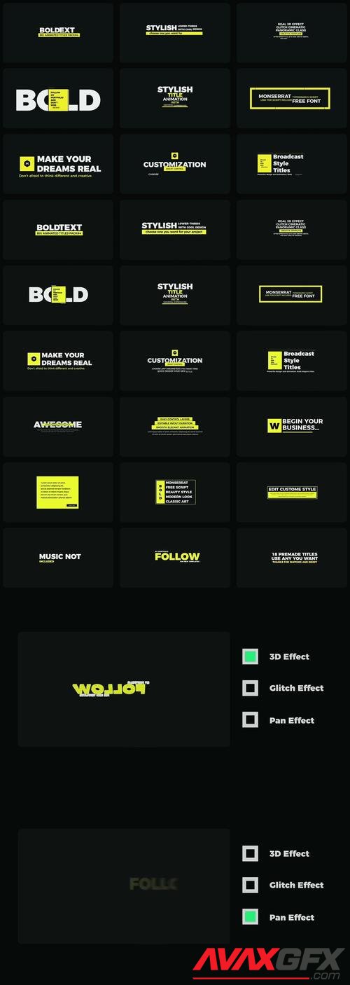 MotionArray – Big Animated Titles Pack#4 362556