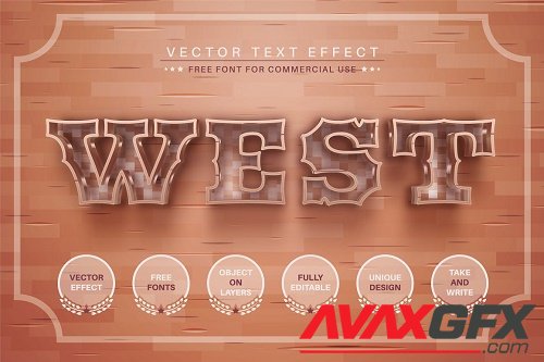 Western - Editable Text Effect - 6599185