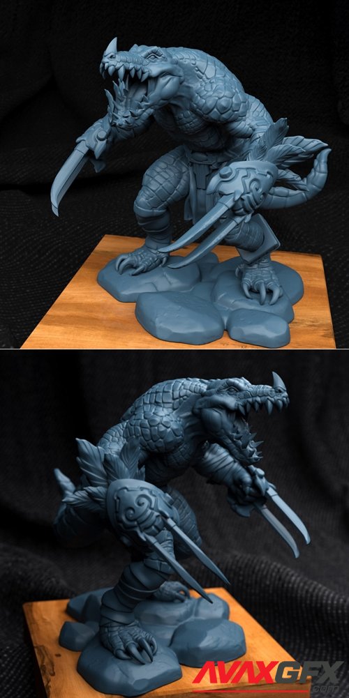 Croc-Berserk – 3D Printable STL