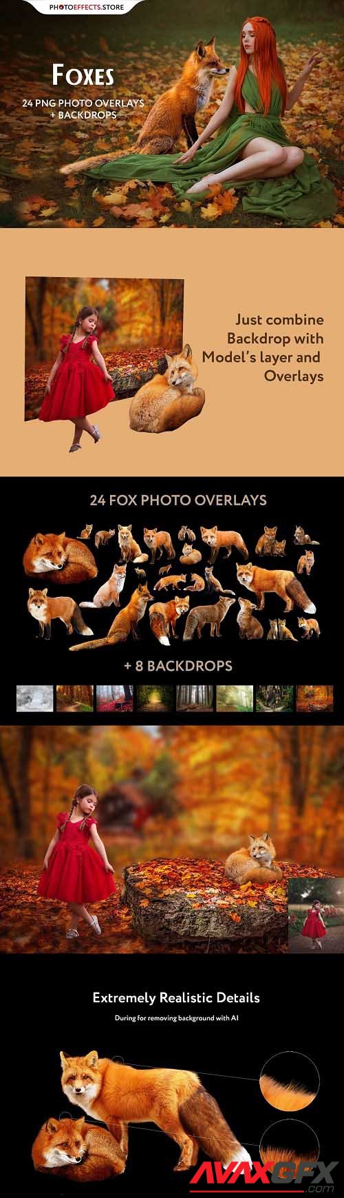 24 Fox Photo Overlays  - 6477847