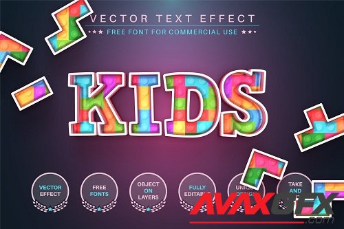Kids Game - Editable Text Effect - 6587539