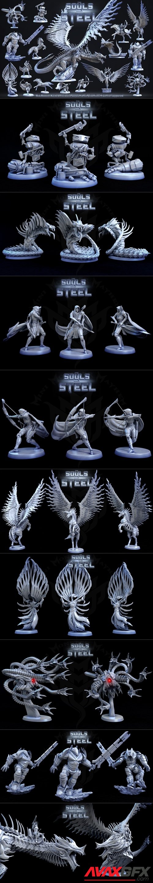 MiniMonster Mayhem - The Souls within Steel – 3D Printable STL