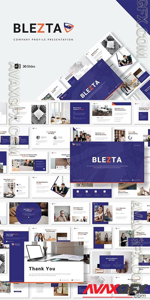 Blezta - Company Profile Presentation Powerpoint, Keynote and Google Slides Template