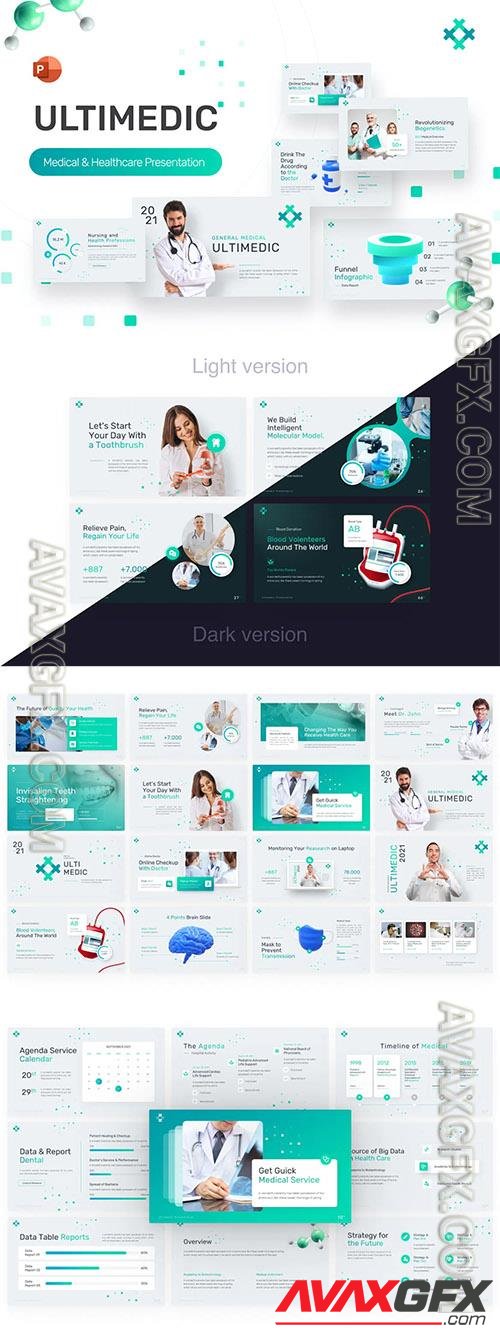 Ultimedic Medical Professional PowerPoint Template 5W93J84