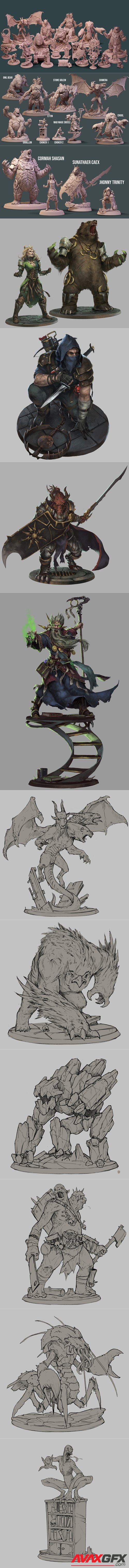 Loot Studios Fantasy A Mad Mage's Experiments – 3D Printable STL