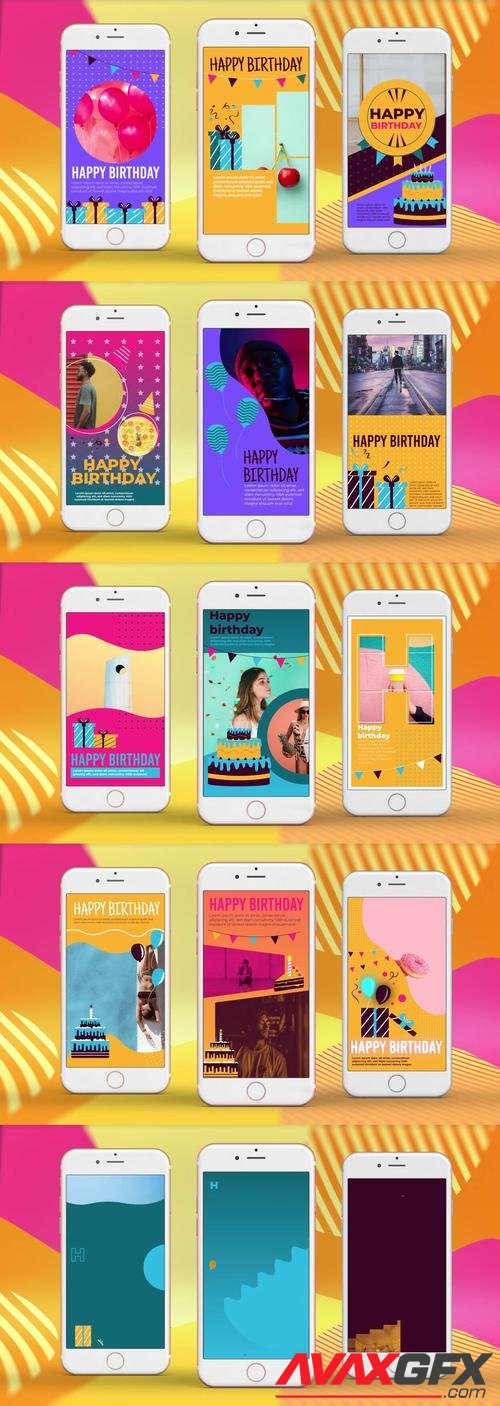 MotionArray – 24 Instagram Stories B-Day 418315