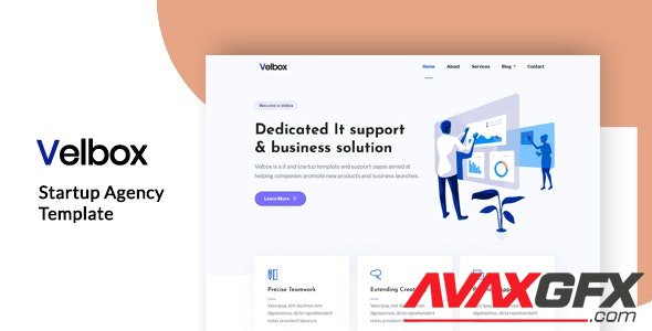 ThemeForest - Velbox v1.0 - Startup & Sass Template - 24594206