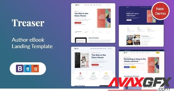 ThemeForest - Treaser v1.6 - Author eBook landing Template + RTL - 24748384