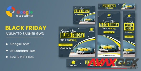 CodeCanyon - Black Friday Furniture HTML5 Banner Ads GWD v1.0 - 34268020