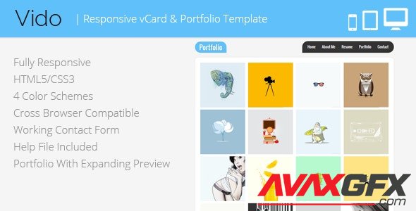 ThemeForest - Vido v1.0 - vCard Template - 4755004