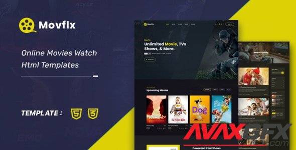 ThemeForest - Movflx v1.0 - Video Production and Movie HTML5 Template (Update: 13 October 21) - 31469954