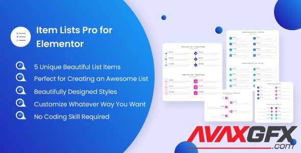 CodeCanyon - Item Lists Pro for Elementor v1.0.0 - 31671137