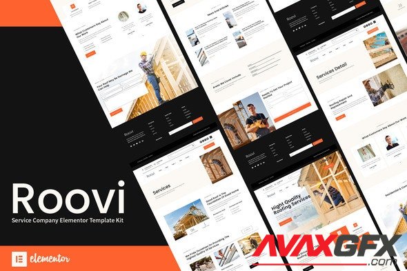 ThemeForest - Roovi v1.0.0 - Home Improvement Elementor Template Kit - 34250284