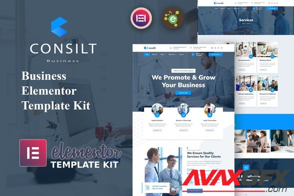 ThemeForest - Consilt v1.0.0 - Business & Consulting Elementor Template Kit - 34364817