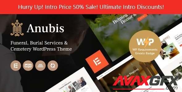 ThemeForest - Anubis v1.0 - Funeral & Burial Services WordPress Theme - 34240268 - NULLED