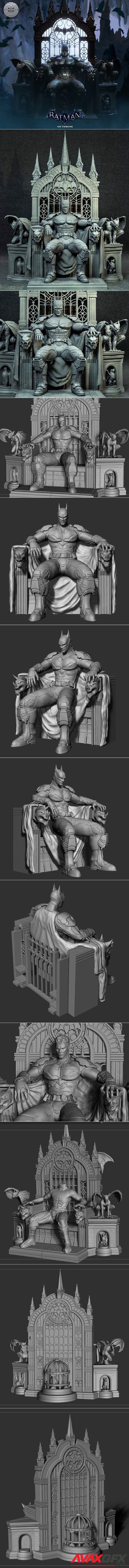 Batman on Throne – 3D Printable STL