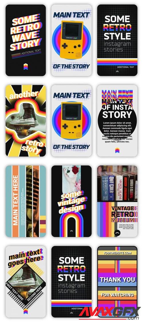 MotionArray – Retro Wave Stories 1035786