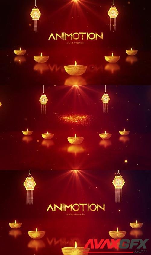 MotionArray – Happy Diwali Logo Reveal 1052405
