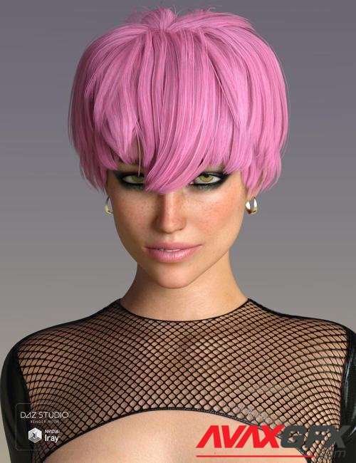 Melo Hair for Genesis 3 and 8 Female(s)