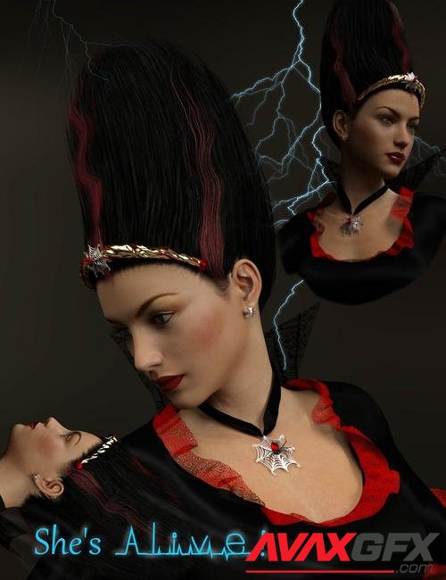MadBride Jewelry and Hair for Genesis 3 Female(s)