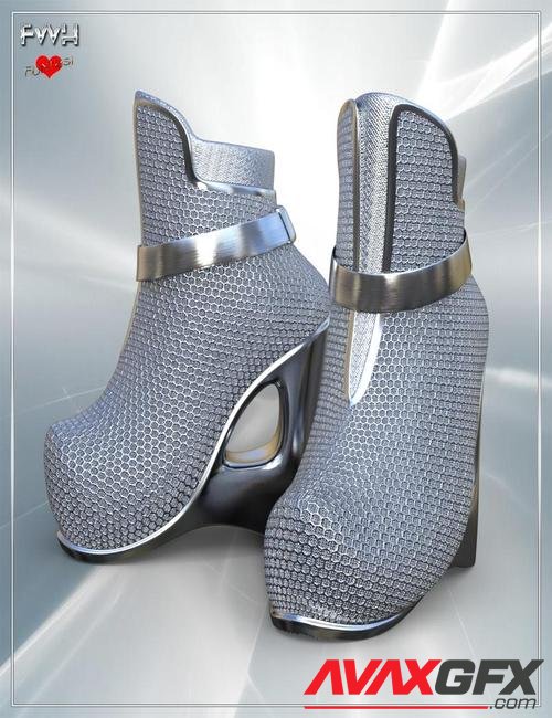 FWH Futuristic Wedge Heels for Genesis 8 Female(s)