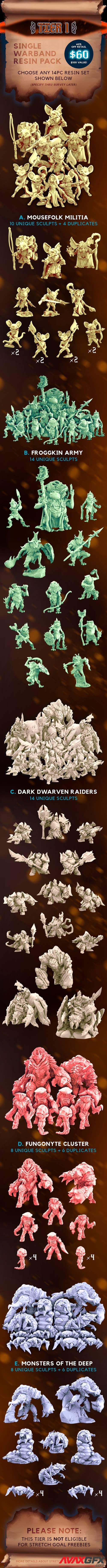 Dungeon Delvers by Broken Anvil Miniatures – 3D Printable STL