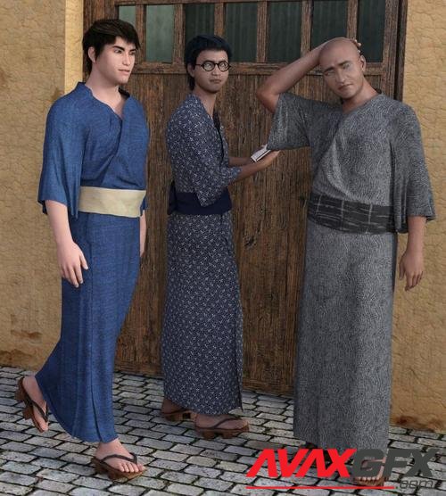 dForce Yukata for Genesis 8 Male