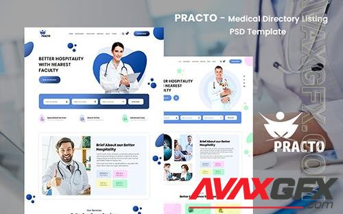 Practo - Medical Directory Listing PSD Template o98944