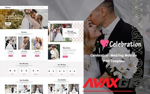 Wedding Website PSD Template o181220