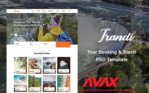 Trandi - Tour Booking Website PSD Template o176808