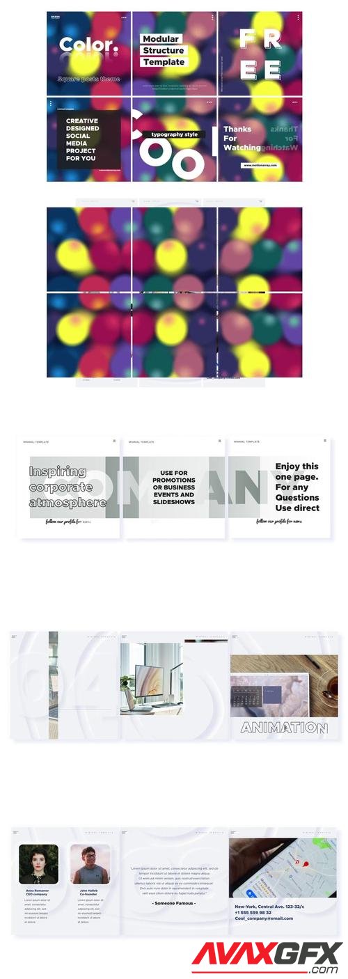 MotionArray – Square Posts Themes Pack 732908