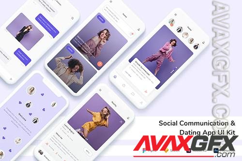 Social Communication & Dating App UI Kit JY8RSVE