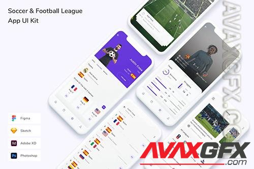 Soccer & Football League App UI Kit U7M2Z3T
