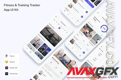 Fitness & Training Tracker App UI Kit 274PEKF