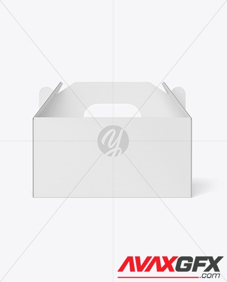 Cardboard Box w/ Handle Mockup 89612