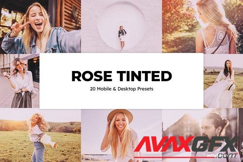 20 Rose Tinted Lightroom Presets & LUTs