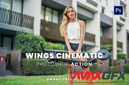 Wings Cinematic Photoshop Action