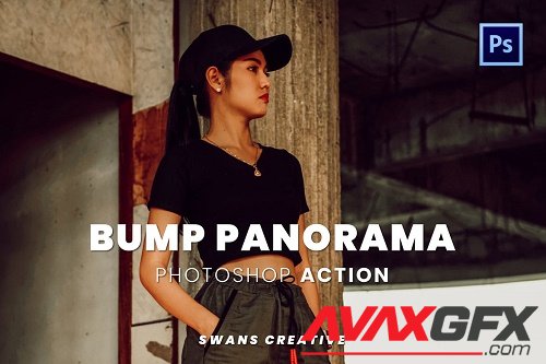 Bump Panorama Photoshop Action