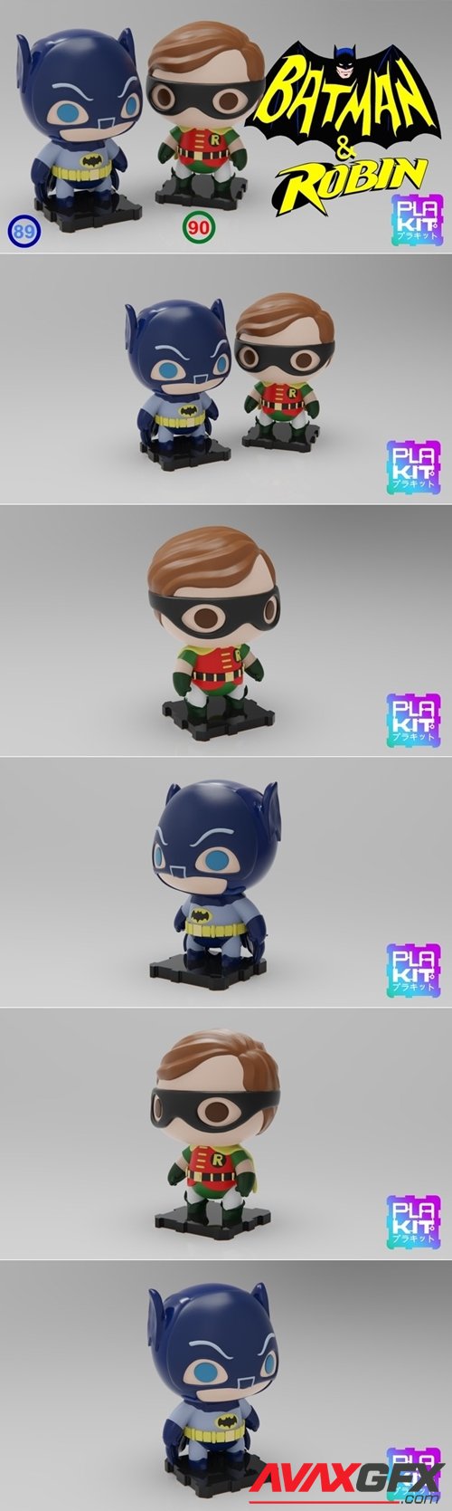 Classic Batman & Robin (60s TV Version) – 3D Printable STL