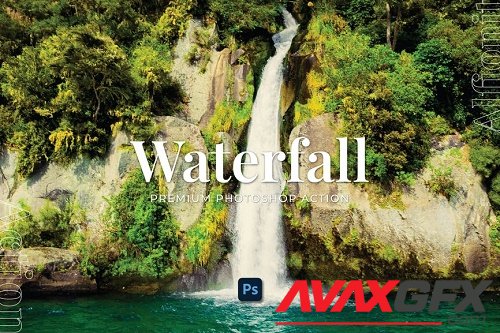 Waterfall Photoshop Action