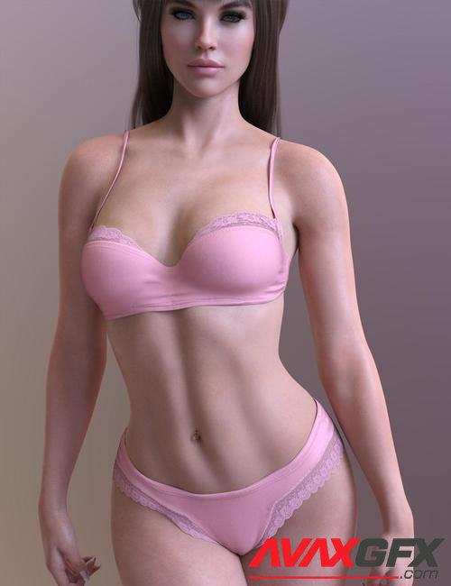 X-Fashion Spicy Lingerie Set for Genesis 8 and 8.1 Females