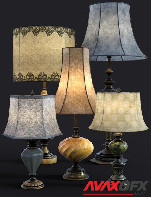 B.E.T.T.Y. Vintage Decor 03 Table Lamps
