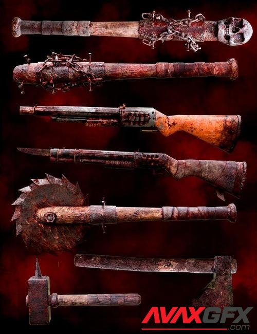 Zombie Weapons Set